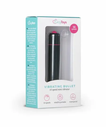 Easytoys 10-Speed Black Mini Vibration Device - Compact Power Model