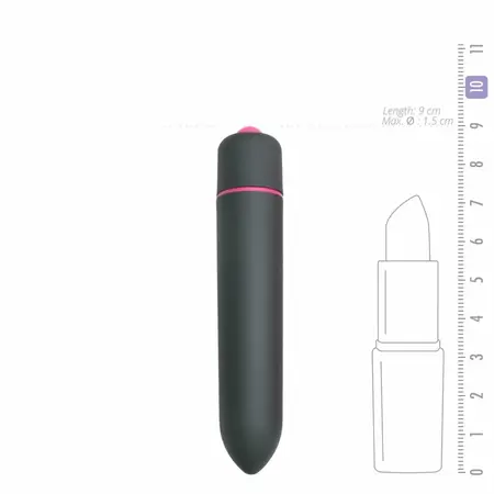 Easytoys 10-Speed Black Mini Vibration Device - Compact Power Model