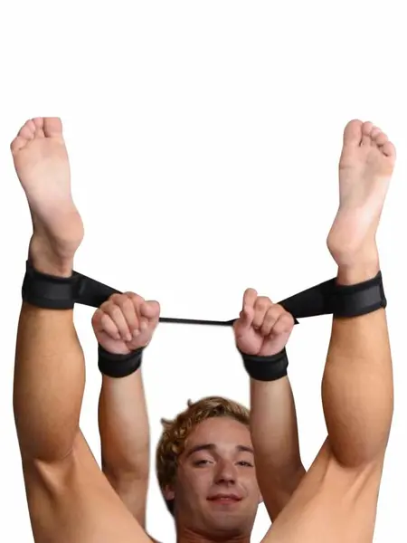 Master Series Poseidon Adjustable Restraint System 4-Cuff Black 37cm