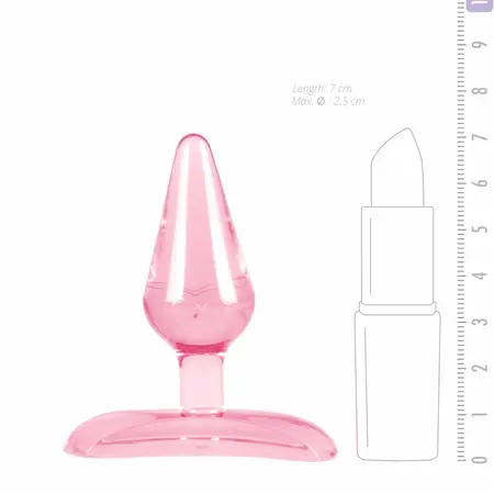 Sinner Gear Pink Butterfly Mini Plug with Suction Base, 7 cm, TPE