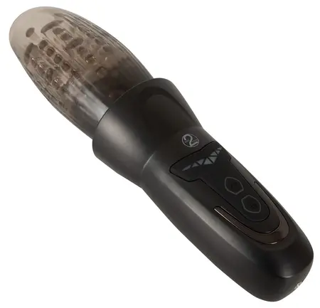 STROKER Rotating Intimate Device with Vibration & Thrust, Transparent, 25.2 cm