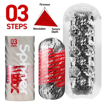 Tenga Spinner Deluxe 03 Steps - Rotating Intimate Device, 14 cm