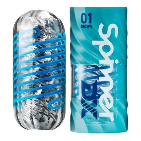 Tenga Spinner Deluxe 01 Drops - Rotating Stimulation System, 14 cm