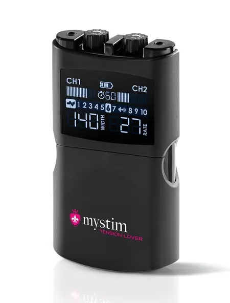Mystim Tension Lover 2 Advanced E-Stim Control Unit, 2 Channels, USB-C