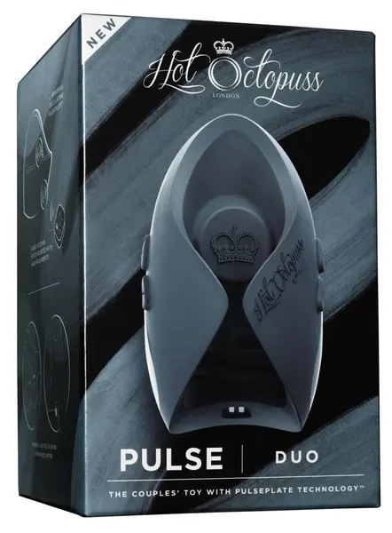 Hot Octopuss Pulse Duo 2025 Intimate Stimulation System, Compact, Black