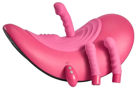 Vibepad Ride-On Intimate Machine with Remote & 3 Silicone Attachments