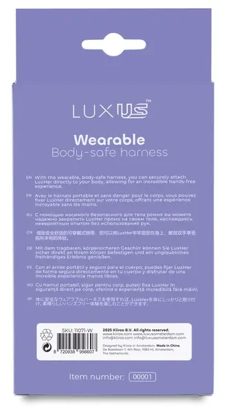 Kiiroo Luxus Harness - Adjustable Accessory for LuxHer Vibrator Set