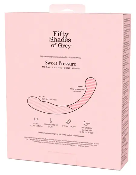 Fifty Shades of Grey Sweet Pressure Dual-Ended Silicone & Metal Wand 21.5cm