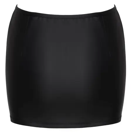 Cottelli PARTY Skirt XL Black Matte with Rhinestone Front Zip
