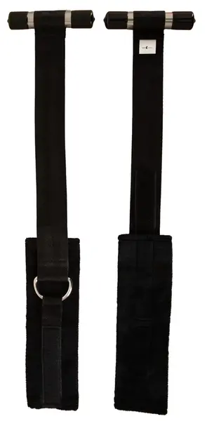 Bad Kitty Over the Door Restraint Set - Adjustable Black, Compact Design