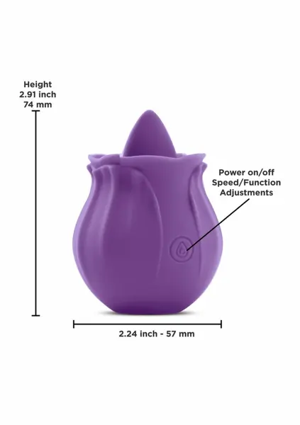 INYA The Kiss Rosebud Design Rechargeable Silicone Intimate Device