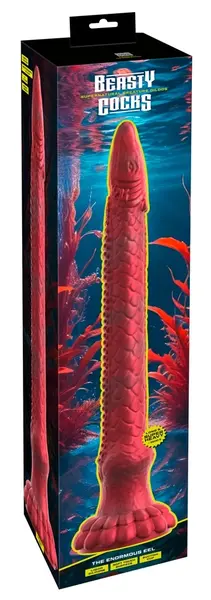 Beasty Cocks The Enormous Eel Silicone Intimate Machine 65.5cm Black