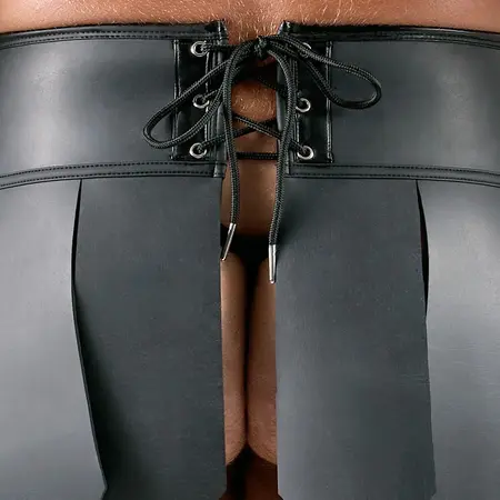 Svenjoyment Bondage Gladiator Set XL - Black Skirt & Chest Harness Kit