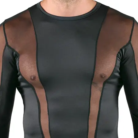 Svenjoyment Long Sleeve Men’s Shirt Black Net Insert S