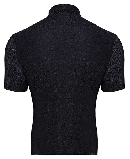 Мъжка тениска с блестящ сребрист ефект, 2XL