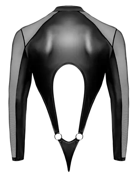 Svenjoyment Men’s Body M Black Powernet & Matte Look, Long Sleeve Zip