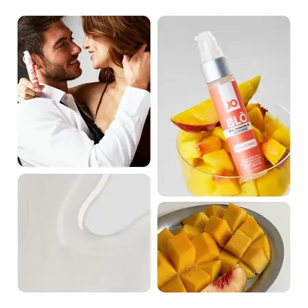JO BLŌ Oral Pleasure Gel Mango Peach 30ml - Tropical Flavored Gel