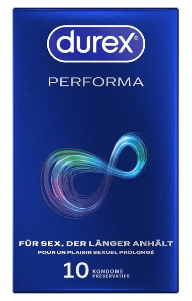 Performa презервативи за по-дълъг секс, анатомични, 10 бр.