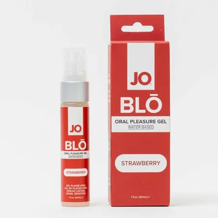 JO BLŌ Oral Pleasure Gel Strawberry 30ml - Cooling Flavored Formula