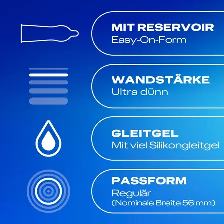 Durex Hautnah Extra Moisture 10 pcs Anatomical Latex Condoms 56mm