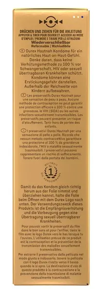 Durex Hautnah Ultra-Thin Anatomical Condoms 10-Pack 56mm