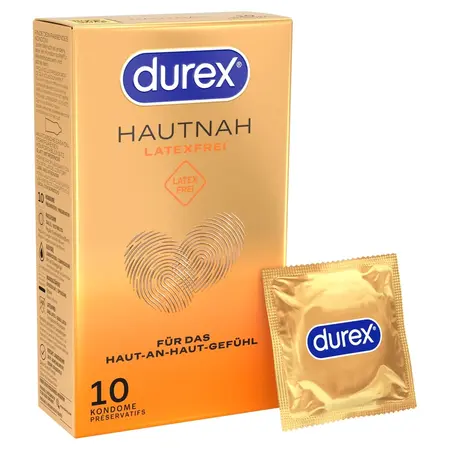 Hautnah презервативи от полиизопрен без латекс, анатомични, 10 бр.