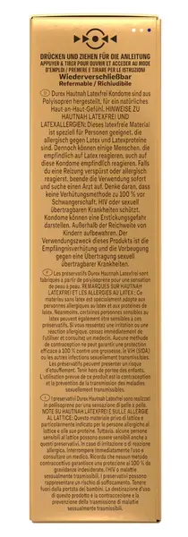 Hautnah презервативи от полиизопрен без латекс, анатомични, 10 бр.