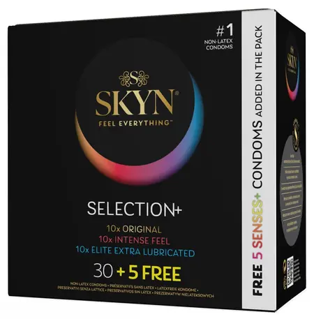 SKYN Selection+ Variety Pack 35 Latex-Free Vegan Condoms 53mm