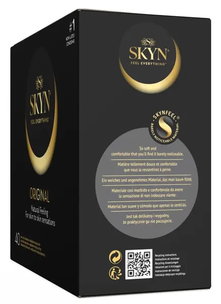 Manix SKYN Original 40pcs - Ultra-Thin Polyisoprene Vegan Condoms