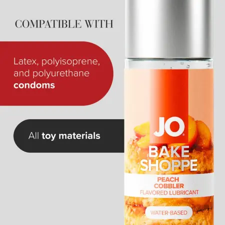 JO Bake Shoppe Peach Cobbler Water-Based Lubricant 60ml - Dessert Aroma
