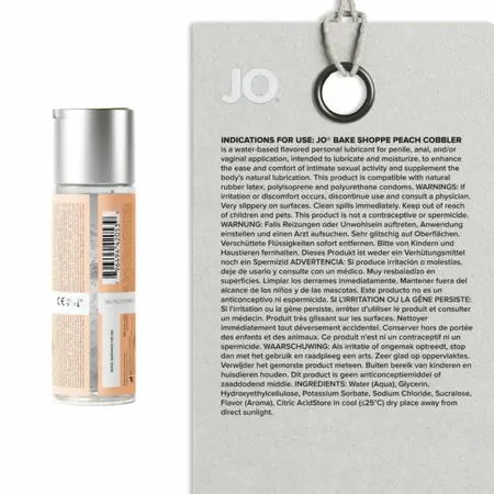 JO Bake Shoppe Peach Cobbler Water-Based Lubricant 60ml - Dessert Aroma