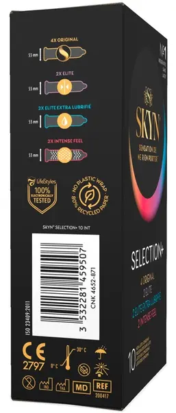 SKYN Selection+ Sensoprene Latex-Free Condom Variety Pack 10 pcs