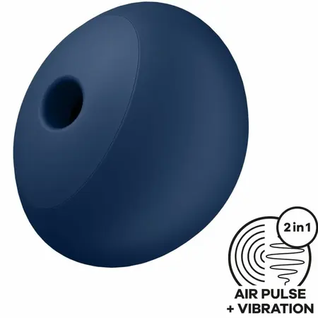 Satisfyer Air Power 4 Blue - Compact Intimate Device, 12 Modes, Silicone