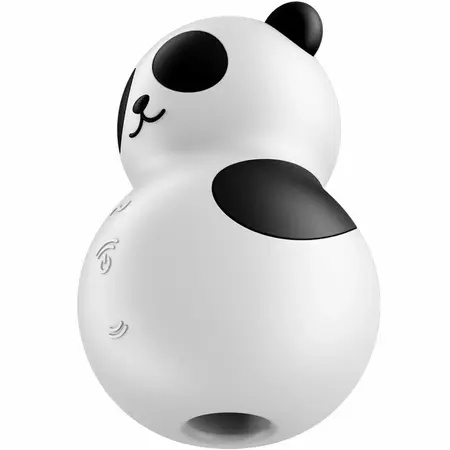 Satisfyer Pocket Panda Air Pulse & Vibration Device Black-White Compact