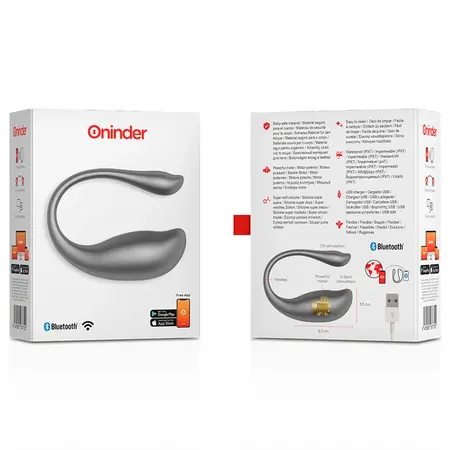 ONINDER Nairobi Vibrating Egg Black - App-Enabled Intimate Device, IPX7