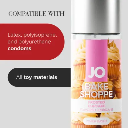 JO Bake Shoppe Frosted Cupcake Water-Based Lubricant 60ml Vanilla Aroma