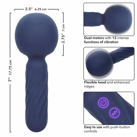 CalExotics Charisma Seduction Massager 12 Modes, Waterproof, Purple