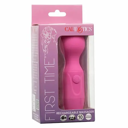 CalExotics First Time Rechargeable Pink Massager 10 Modes Waterproof