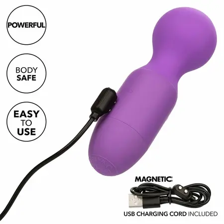 CalExotics First Time Rechargeable Intimate Massager 10 Modes Purple 12cm