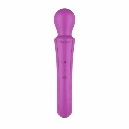 XOCOON Curved Wand Rechargeable Massage Device Fuchsia Ergonomic Design