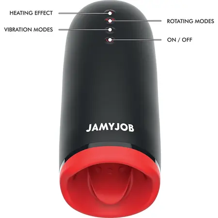 Jamyjob SPIN-X Intimate Device with Heating & Rotational System Black/Red