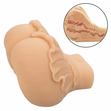 CalExotics The Peep Show Girl Dual Entry Pure Skin Intimate Device, Flesh, 1.4kg