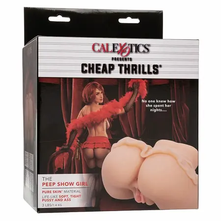 CalExotics The Peep Show Girl Dual Entry Pure Skin Intimate Device, Flesh, 1.4kg