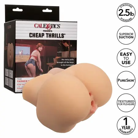 CalExotics The Farmer’s Daughter Dual-Entry Pure Skin Intimate Device Flesh 1.1kg