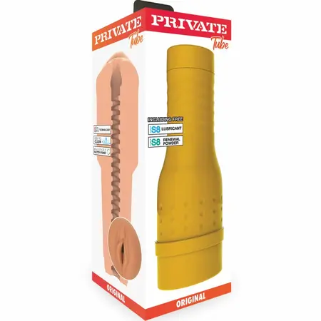 PRIVATE Original Tube Natural Intimate Device Ergonomic Grip 17cm