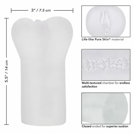 CalExotics Boundless Intimate Machine Transparent TPE 14cm x 7.5cm
