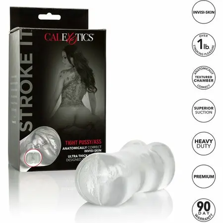 CalExotics Stroke It PureSkin Intimate Machine Dual Entry 16.5cm