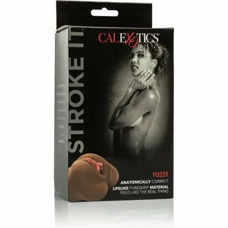 CalExotics Stroke It Intimate Device PureSkin Brown 16.5x9.5cm