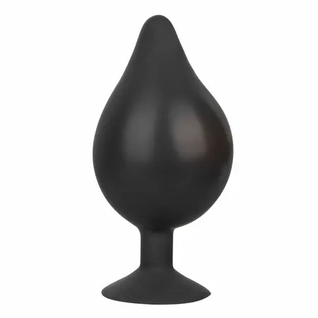 CalExotics XL Silicone Expandable Plug with Suction Base 16cm Black