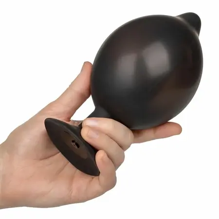 CalExotics XL Silicone Expandable Plug with Suction Base 16cm Black